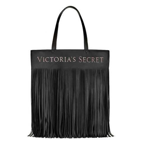 Сумка Victoria's Secret 387-506 с бахромая черная в Black Star Wear