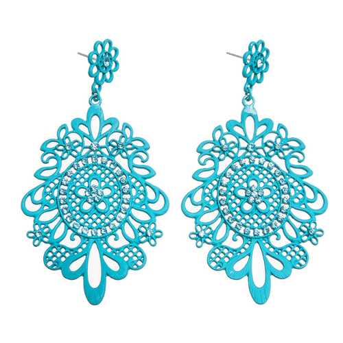 Серьги женские Asavi Jewel ER604032 голубые в Black Star Wear