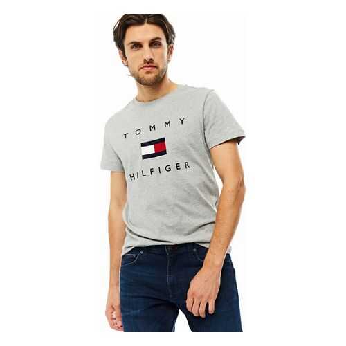 Футболка мужская Tommy Hilfiger MW0MW14313 серая M в Black Star Wear