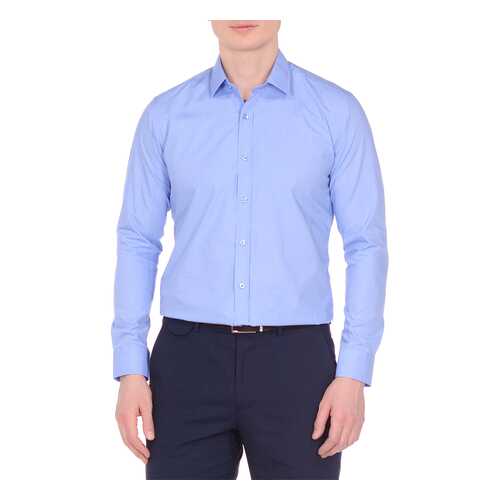 Рубашка мужская KarFlorens 10600-19 голубая S в Black Star Wear