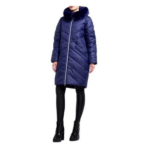 Пуховик женский ODRI MIO 19310141 синий 40 IT в Black Star Wear