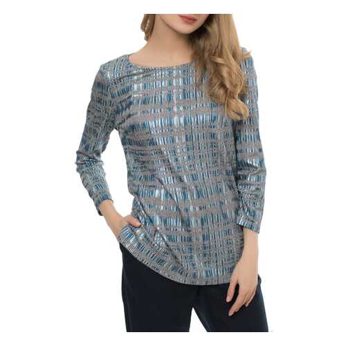 Блуза женская MONTEBELLA STYLE WZR912221 голубая 50 RU в Black Star Wear