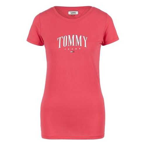 Футболка женская Tommy Jeans DW0DW08061 XIF розовая S в Black Star Wear