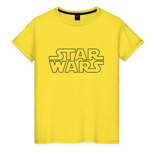 Футболка женская ВсеМайки 1689601 желтая XXL в Black Star Wear