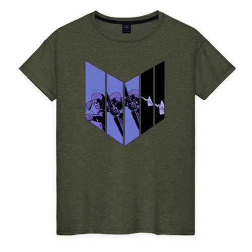 Футболка женская ВсеМайки 1780439 хаки L в Black Star Wear