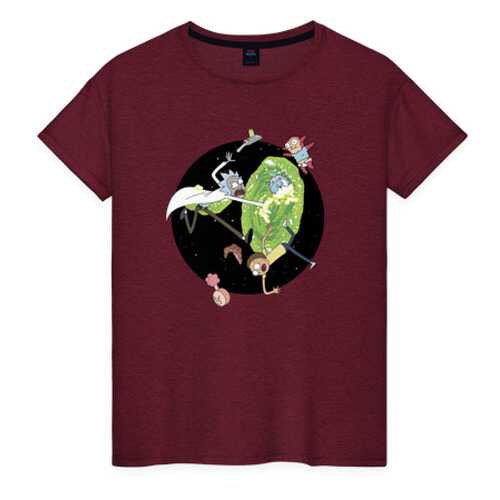 Футболка женская ВсеМайки 1858297 красная XXL в Black Star Wear