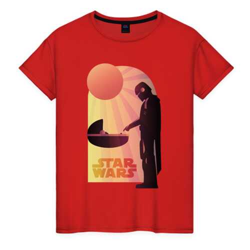Футболка женская ВсеМайки 2147241 красная XXXL в Black Star Wear