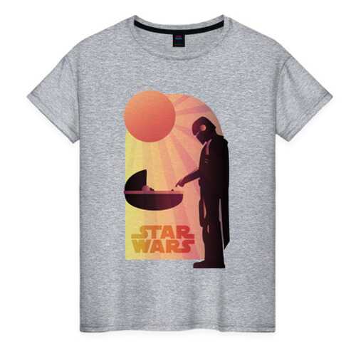 Футболка женская ВсеМайки 2147241 серая XXS в Black Star Wear