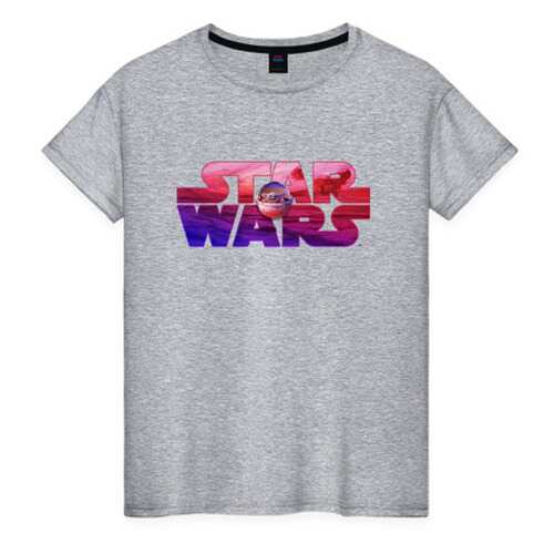 Футболка женская ВсеМайки 2147265 серая XXS в Black Star Wear