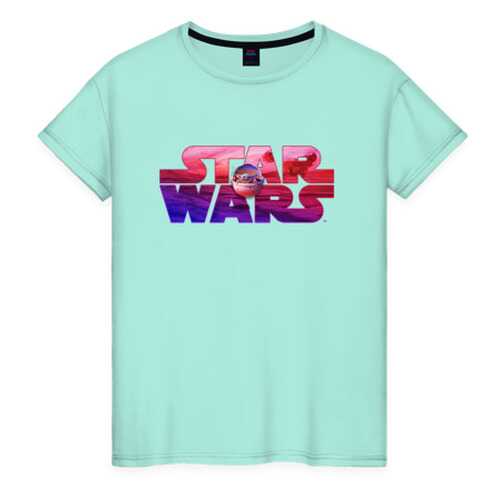 Футболка женская ВсеМайки 2147265 зеленая XL в Black Star Wear