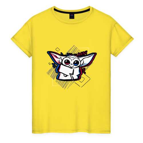Футболка женская ВсеМайки 2147273 желтая XXS в Black Star Wear