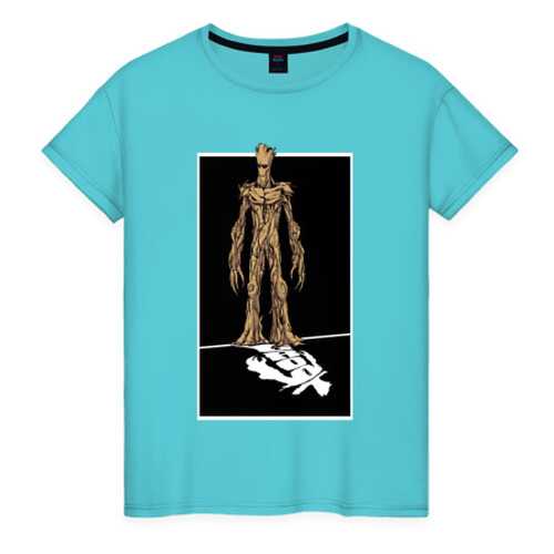 Футболка женская ВсеМайки 2166519 бирюзовая S в Black Star Wear