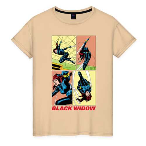 Футболка женская ВсеМайки 2210637 бежевая XL в Black Star Wear