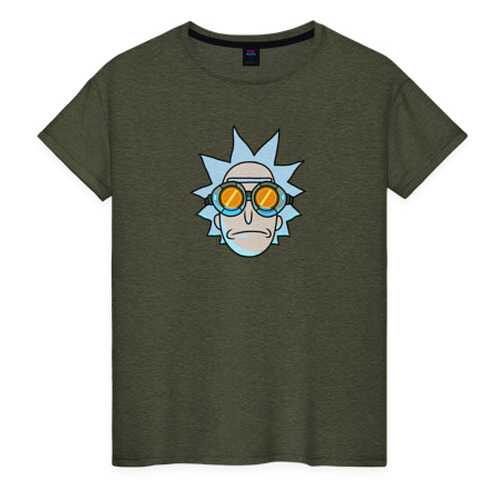 Футболка женская ВсеМайки 2460927 хаки XS в Black Star Wear