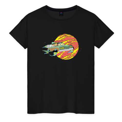 Футболка женская ВсеМайки 2461131 черная XXL в Black Star Wear