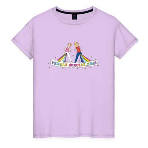 Футболка женская ВсеМайки 2461233 голубая XXXL в Black Star Wear