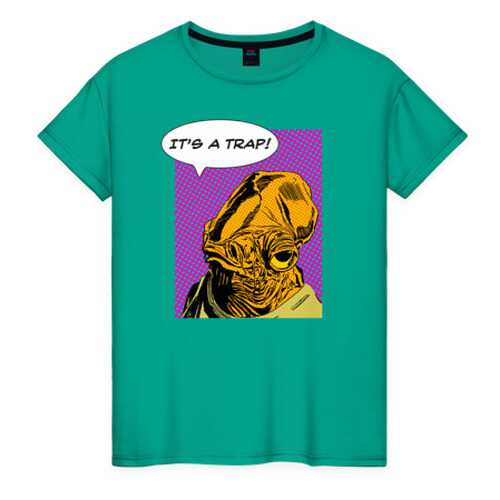 Футболка женская ВсеМайки 2554961 зеленая XXS в Black Star Wear