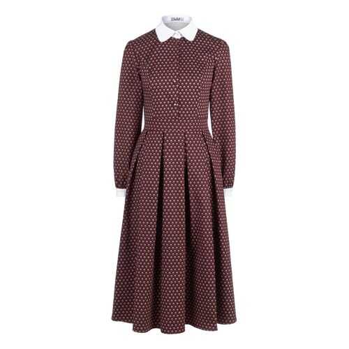Платье женское D&M by 1001DRESS DM01933BO бордовое (принт) красное M INT в Black Star Wear