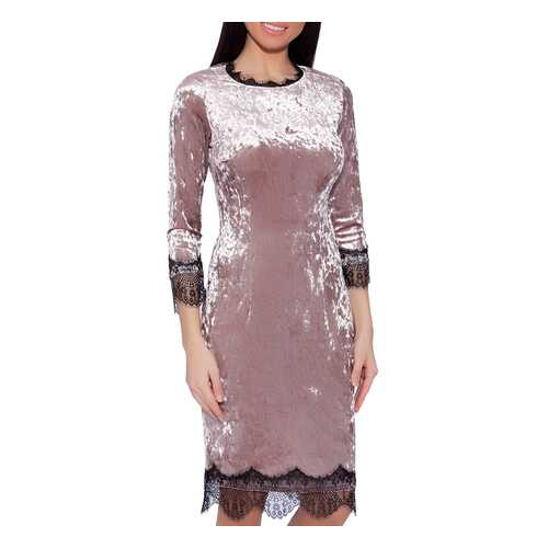 Платье женское EMANSIPE 3516714 бежевое 46 RU в Black Star Wear