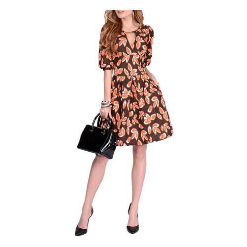 Платье женское FRANCESCA LUCINI F0990 коричневое 48 RU в Black Star Wear